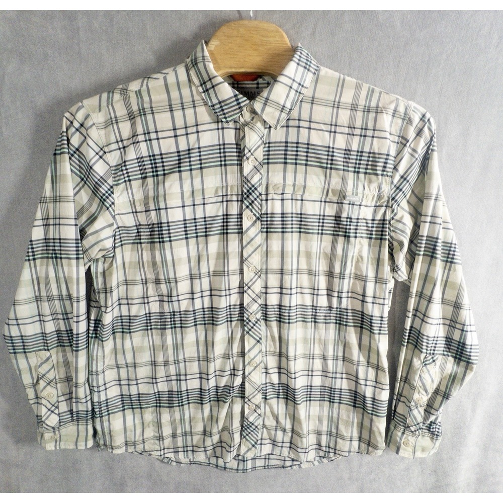 Simms Fishing Insect Shield Button Up Shirt Mens 2XL Gorpcore Lake Outdoors